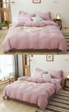 3/4 pcs duve SET Home bedding set soft yarn dyed duvet cover pillowcase sheet set queen king twin size comforter case set