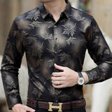 New Social Long Sleeve Maple Leaf Designer Shirts Men Slim Fit Vintage Fashions Men's Shirt Man Dress Jersey Clothing