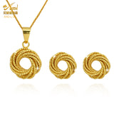 ANIID Necklace Set Jelwery Gold Earring Jewellery For Women Wedding 24K Dubai Luxury Brand Designer Brazilian Ethiopian Bride